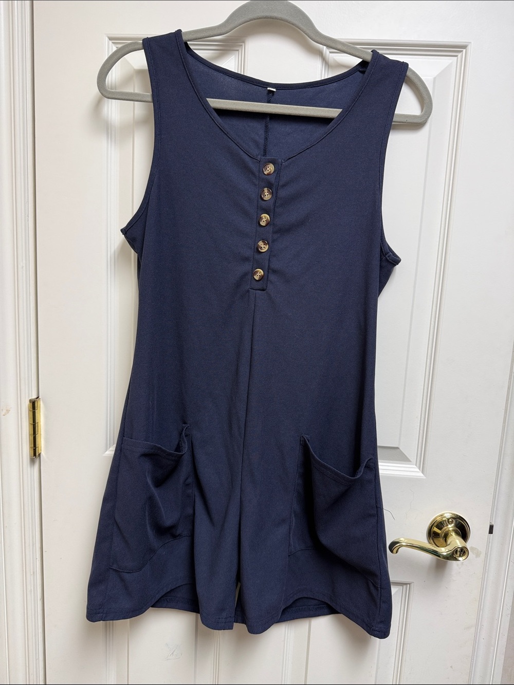 Classic Navy Romper
